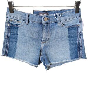 DL1961 Lucy Cutoff Two Tone Shadow Panel Denim Shorts